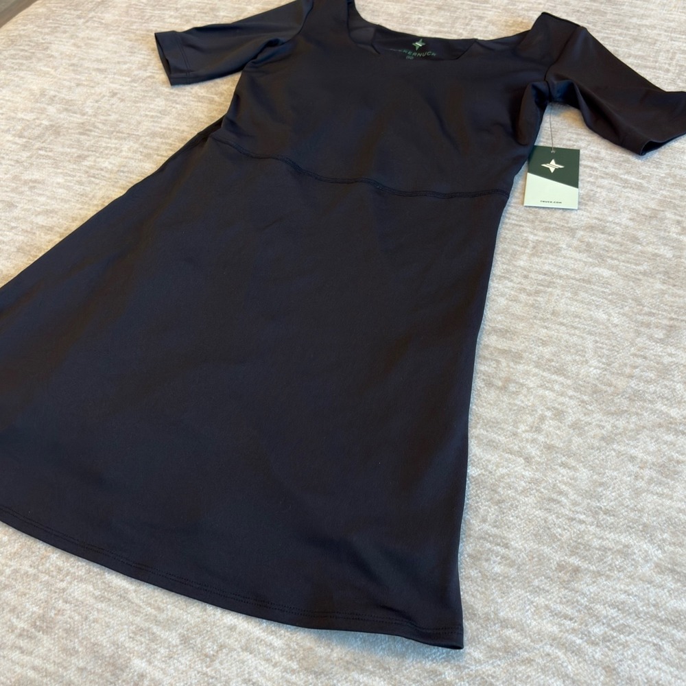 Tuckernuck Black Step In Rosemary Sport Dress Black Shorts Support Bra XS NWT - Picture 3 of 12